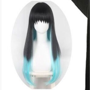 Black and Blue Ombre Wig - Demon Slayer - Muichiro Tokito